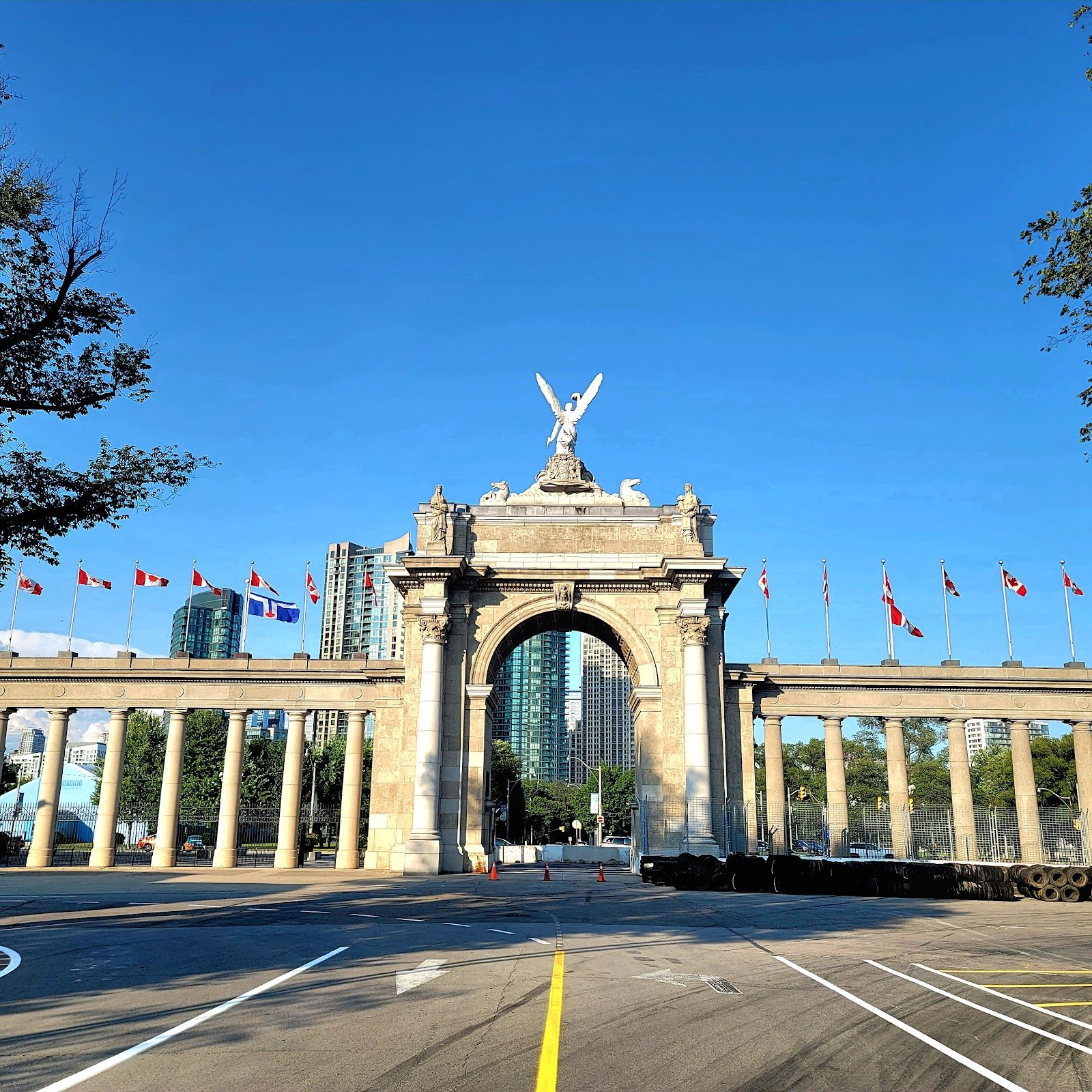 The Princes Gates, the landmark entrance to Exhibition Place and the CNE
