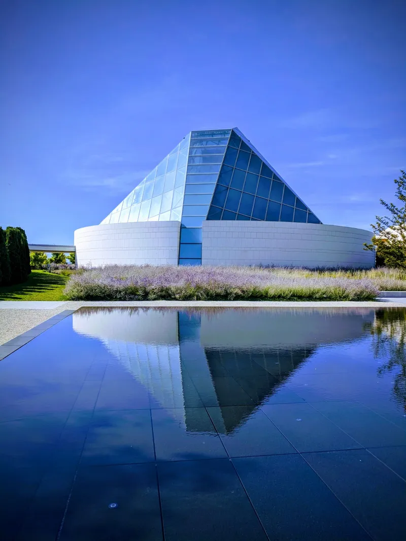 The Ismaili Centre — crystalline glass dome interior architecture