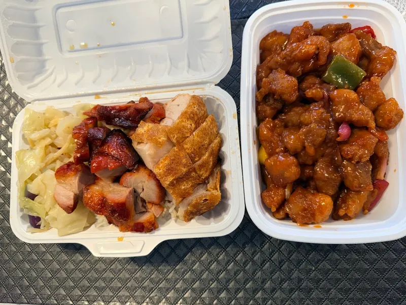 The One BBQ honey glazed BBQ pork dim sum