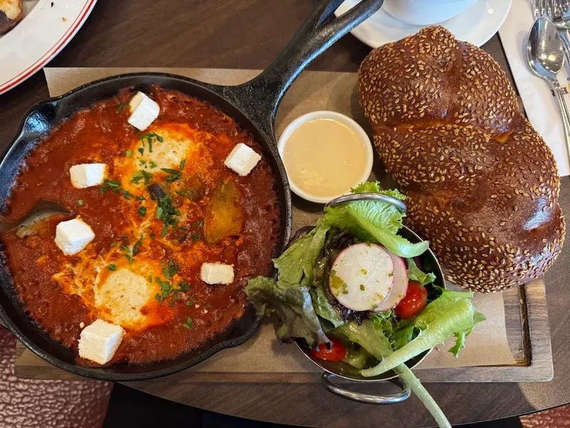 Cafe Landwer famous shakshuka at Yonge and Sheppard